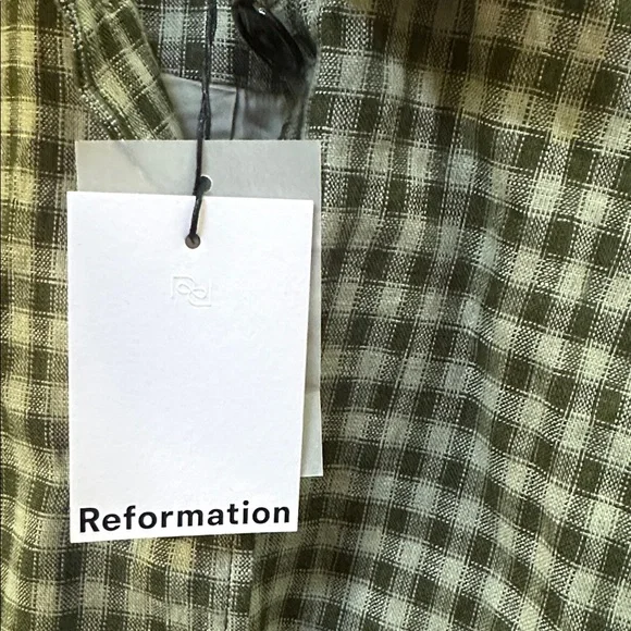 Reformation Irene linen Cactus Jacket - Picture 6 of 7